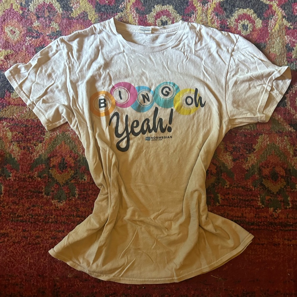 Delta Cream Tank Top with Colorful Print